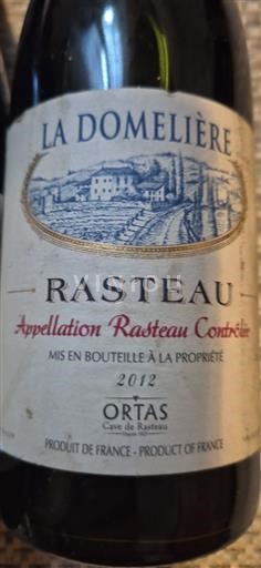 Rona dolina Rasteau Ortas La Domelière 2012