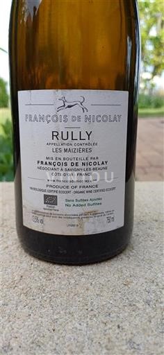 Burgund Rully François de Nicolay Les Maizières 2019