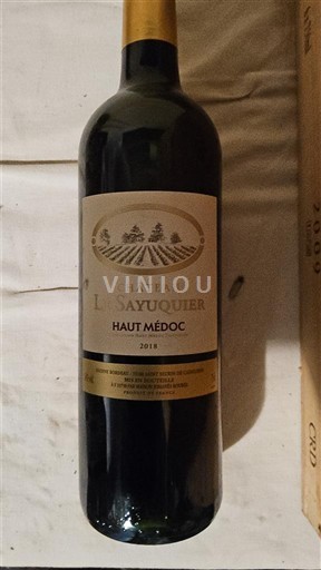 Bordeaux Haut-Médoc Château Le Sayuquier 2018