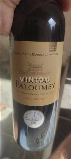Bordeaux Haut-Médoc Cru Bourgeois Supérieur Château Paloumey 2020