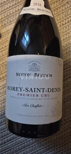 Bourgogne Morey-saint-denis Premier Cru Nuiton-Beaunoy Les Chaffots 2016