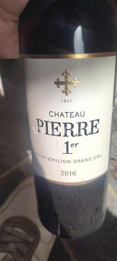 Bordéus Saint-Émilion Grand Cru Grand Cru Château Pierre 2016