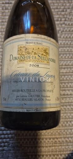 Loire Valley Coteaux-du-Layon Domaine La Seillandrie 2008