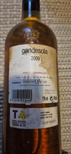 Cataluña Terra Alta Gandesa Gandesola 2009
