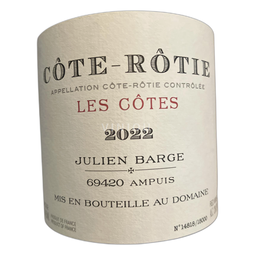 Rona dolina Côte-rôtie Julien Barge Les Côtes 2022