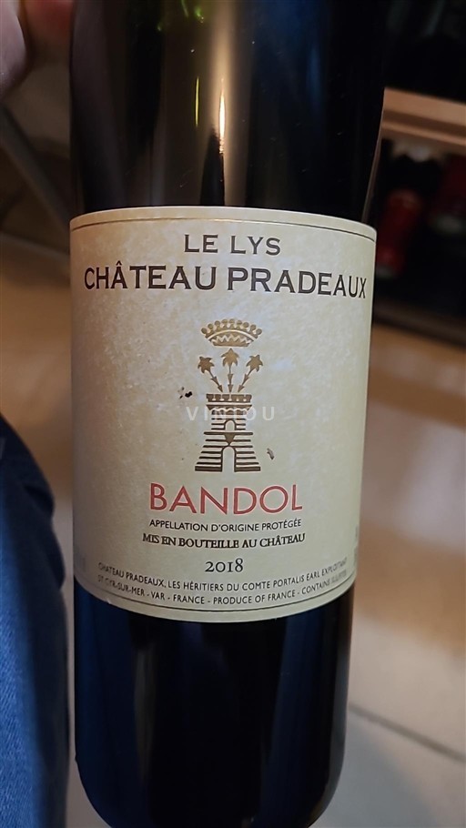 Provenza Bandol Château Pradeaux Le Lys 2018