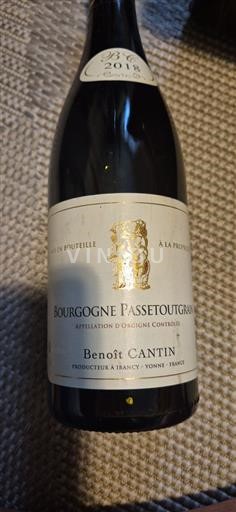 Burgundsko Bourgogne-passetoutgrain Benoît Cantin 2018