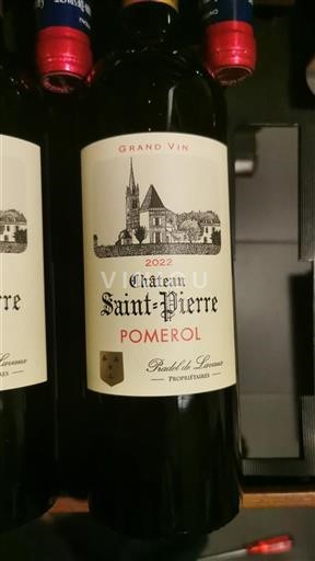 Bordeaux Pomerol Château Saint-Pierre 2022