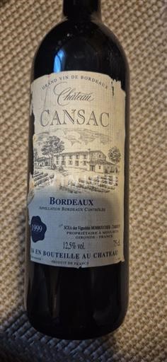 Bordeaux Château Cansac 1999