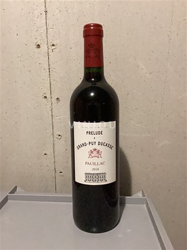 Bordeaux Pauillac Château Grand-Puy Ducasse Prélude à Grand-Puy Ducasse 2018