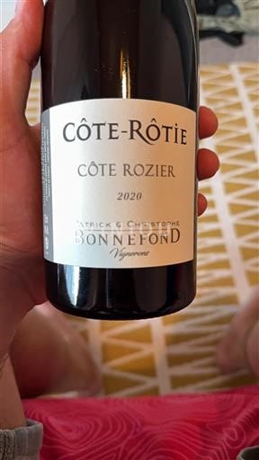 Rhônen laakso Côte-rôtie Bonnefond Côte Rozier 2020