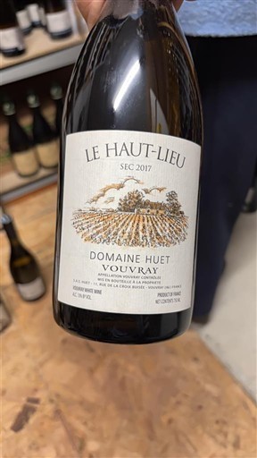 Loiren laakso Vouvray Domaine Huet Le Haut-Lieu 2017
