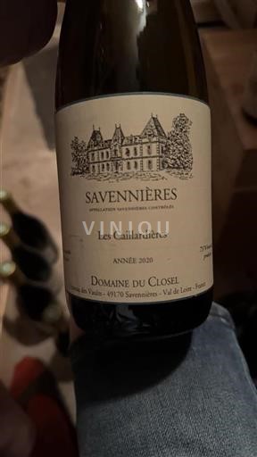 Loiredalen Savennières Domaine Closel Les Caillardières 2020