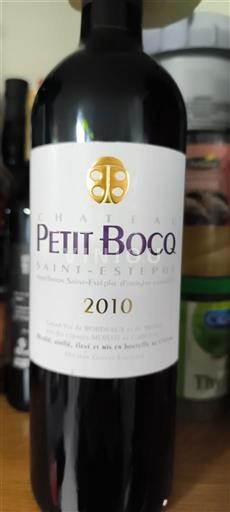 Bordeaux Saint-Estèphe Château Petit Bocq 2010