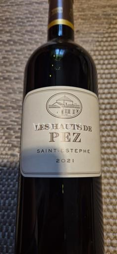 Bordéus Saint-Estèphe Les Hauts de Pez 2021