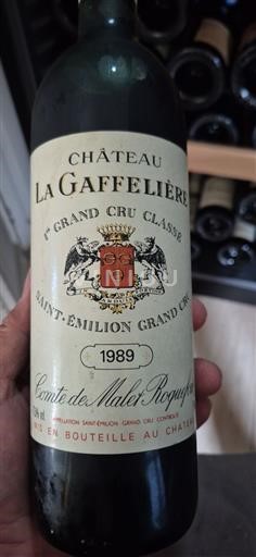 Burdeos Saint-Émilion Gran Cru Premier Grand Cru Classé Château La Gaffelière 1989