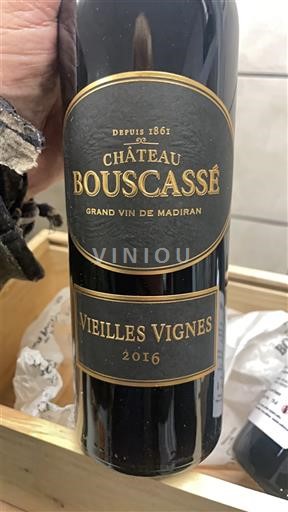 South West Madiran Château Bouscassé Vieilles Vignes 2016