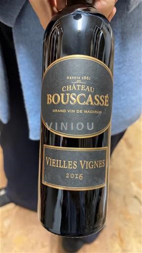 Sudoeste Madiran Château Bouscassé Vieilles Vignes 2016