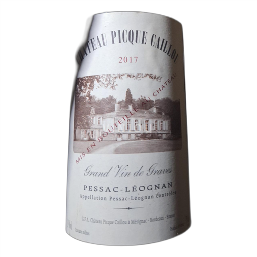Bordeaux Pessac-Léognan Château Picque Caillou 2017