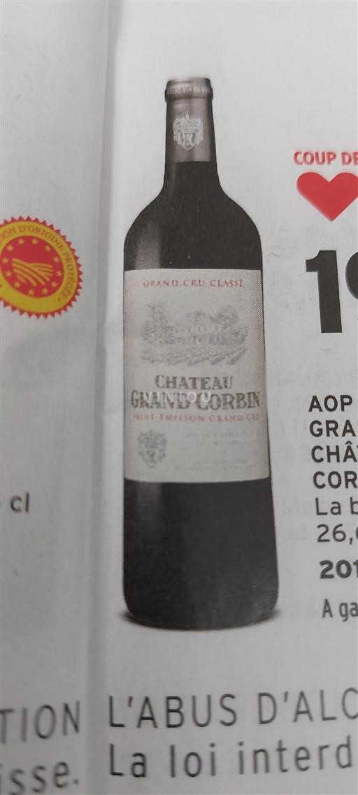 Bordeaux Saint-Émilion Grand Cru Grand Cru Château Grand Corbin 2015