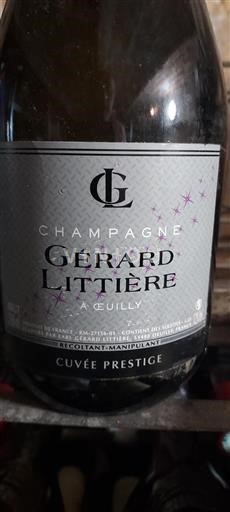 Champaña Champán Gérard Littière Prestige Sin añada