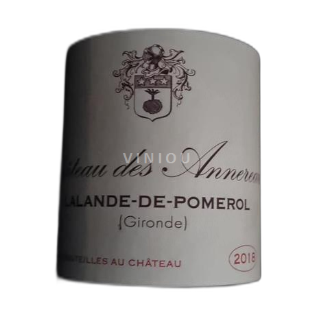 Bordeaux Lalande-de-Pomerol Château Des Annereaux 2018