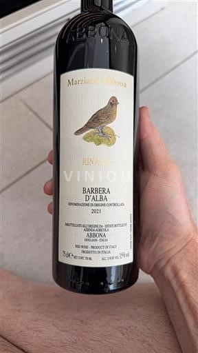 Piedmont Barbera d'Alba Marziano Abbona Rinaldi 2021
