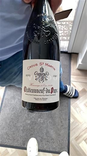 Thung lũng Rhône Châteauneuf-du-pape Crous St Martin 2020