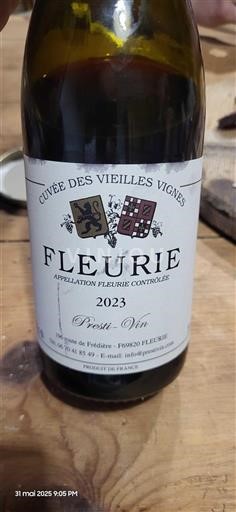 Beaujolais Fleurie. Cuvée des Vieilles Vignes 2023