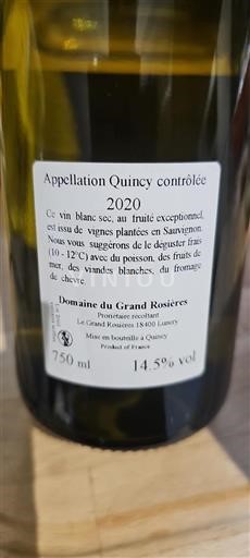 Valle del Loira Quincy Domaine Grand Rosières 2020