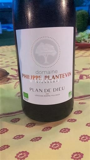 Rhône-dalen Côtes-du-Rhône-Villages Domaine Philippe Plantevin Plan de Dieu Ikke årgangsbestemt