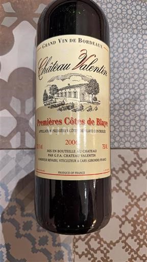 Burdeos No especificado Château Valentin 2006