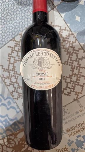 Bordéus Fronsac Château Les Tonnelles Prestige 2001