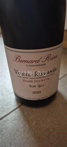 Bourgondië Vosne-Romanée Bernard Rion Dame Juliette 2022