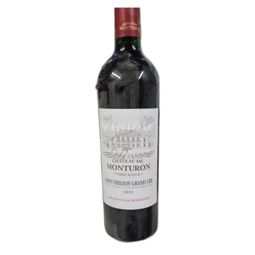 Vin Rouge sec Terre Rouge Château Monturon 2018 France Bordeaux Saint-Émilion Grand Cru AOC Grand Cru