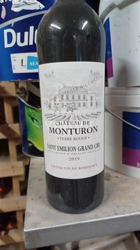 Burdeos Saint-Émilion Gran Cru Grand Cru Château Monturon Terre Rouge 2019