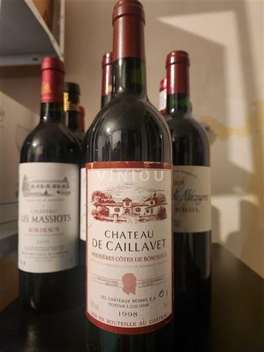 Bordeaux Những sườn đầu tiên của Bordeaux Château Caillavet 1998