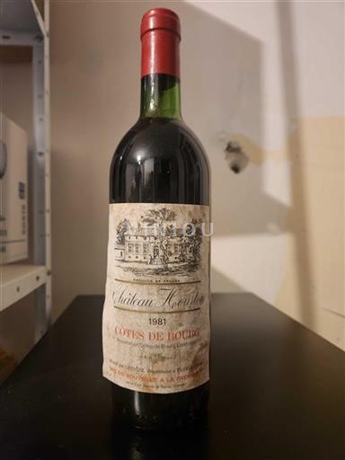 Burdeos Côtes-de-bourg Château Hourtin 1981