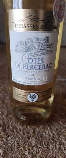 Sydvestfrankrig Côtes-de-bergerac Terrasses Autan 2023
