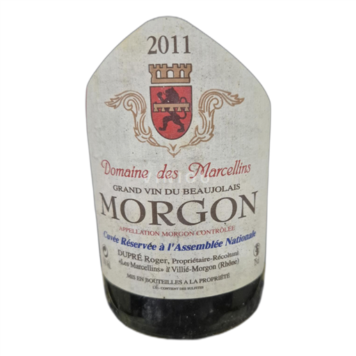 Beaujolais Morgon Domaine des Marcellins Assemblée Nationale 2011