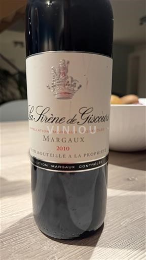 Bordeaux Margaux Château Giscours La Sirène de Giscours 2010