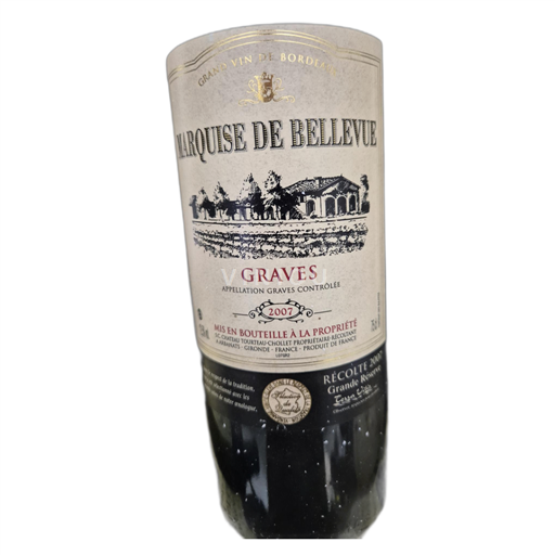 Bordeaux Graves Marquise De Bellevue 2007