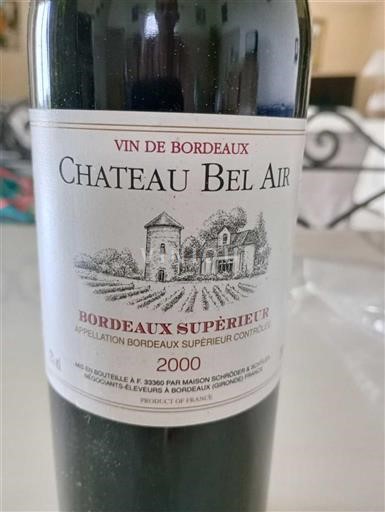 Бордо Бордо Суперіор Château Bel Air 2000