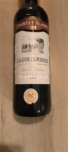 Bordeaux Lalande-de-Pomerol Chantet Blanet 2020