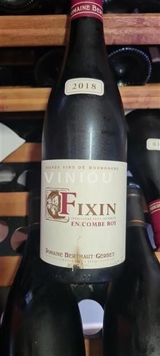 Burgundi Fixin Domaine Berthaut-Gerbet En Combe Roy 2018