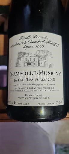 Burgund Chambolle-Musigny Premier Cru Boursot Père & Fils Les Fuées 2013