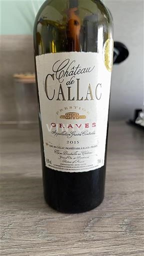 Bordéus Graves Château Callac Prestige 2015