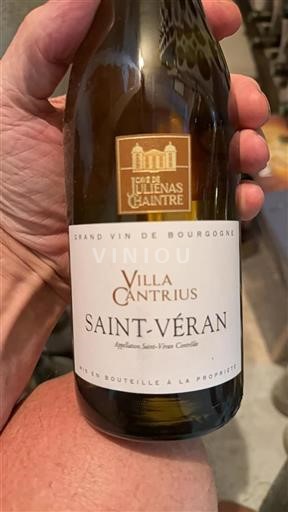 Burgundi Saint-Véran Cave de Juliénas Chaintré Villa Cantrius 2023
