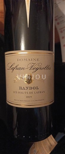 Provansa Bandol Domaine Lafran-Veyrolles Les hauts de Lafran 2019