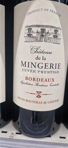 Bordeaux Château La Mingérie Prestige Non-Vintage